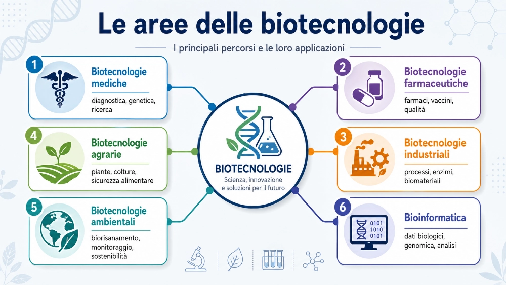 aree delle lauree in biotecnologie