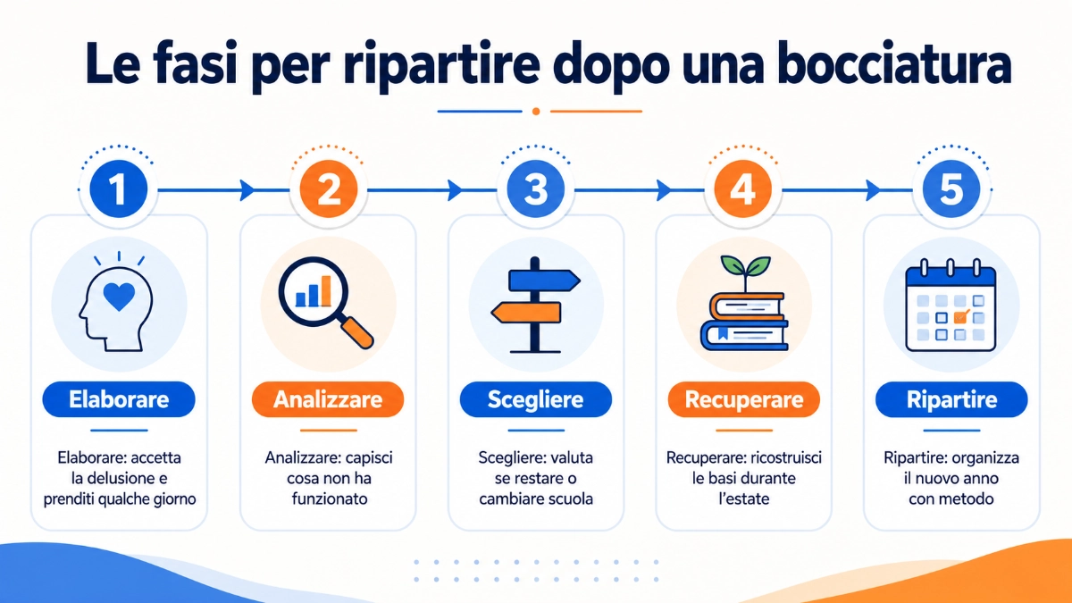 fasi per ripartire dopo una bocciatura