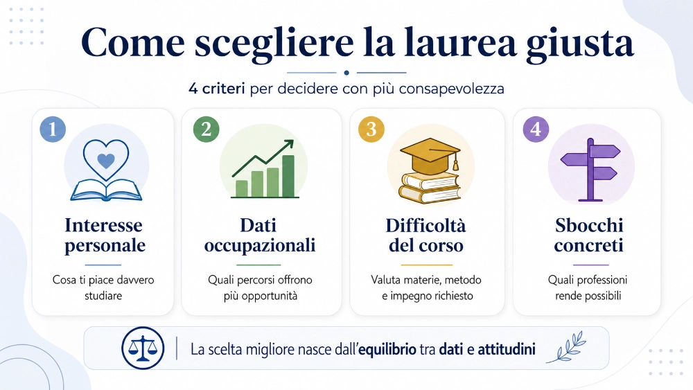 come scegliere la laurea giusta