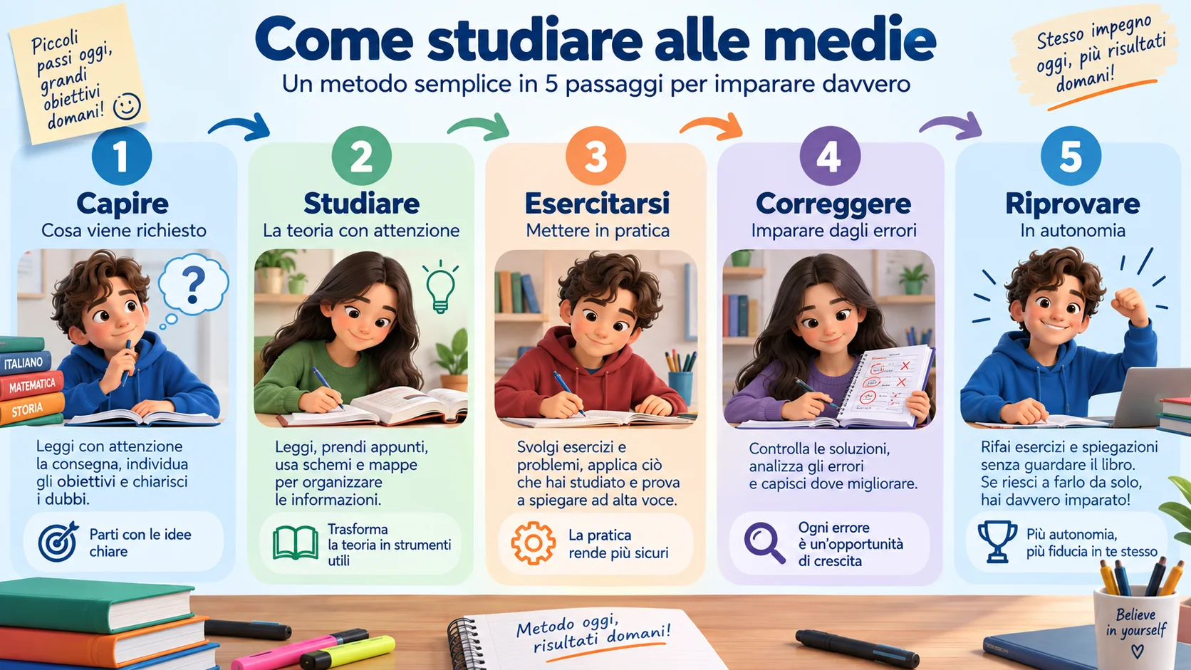come studiare i programmi della scuola media