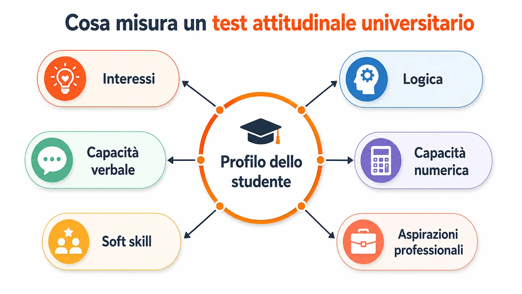 cosa misurano i test attitudinali università